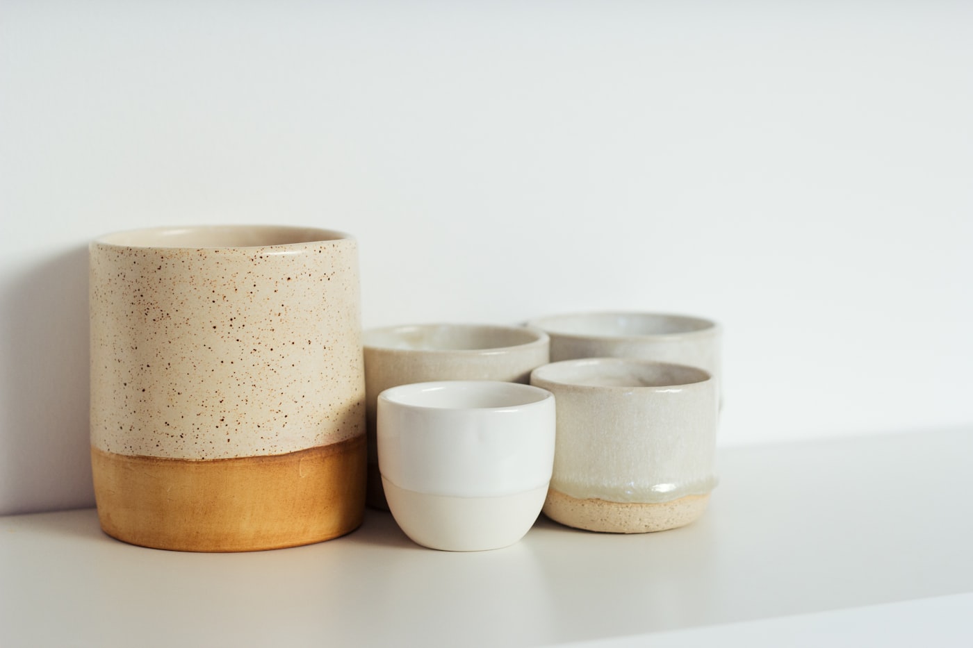 Artisan Japanese ceramic pottery and Mino-ware cups at BABY AFRO