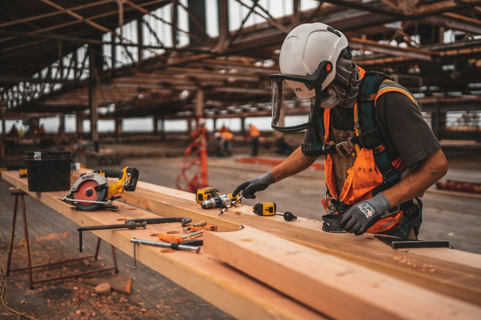 Structural framing and exterior preparation work